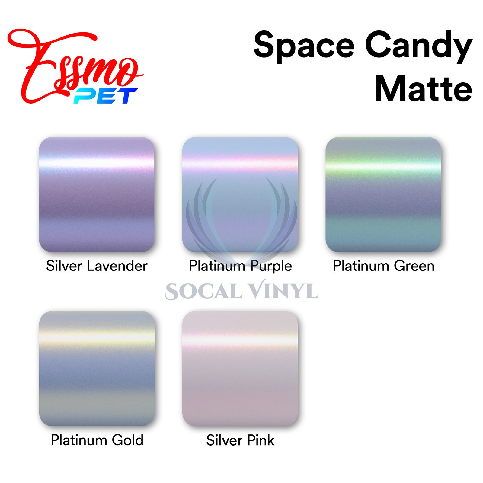 ESSMO PET Space Candy Matte Platinum Gold Car Vehicle Vinyl Wrap Decal Sticker