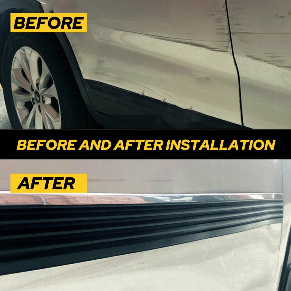6M Body Side Molding Black & Chrome Universal For Chevy GMC Tahoe Yukon Sub 2SET