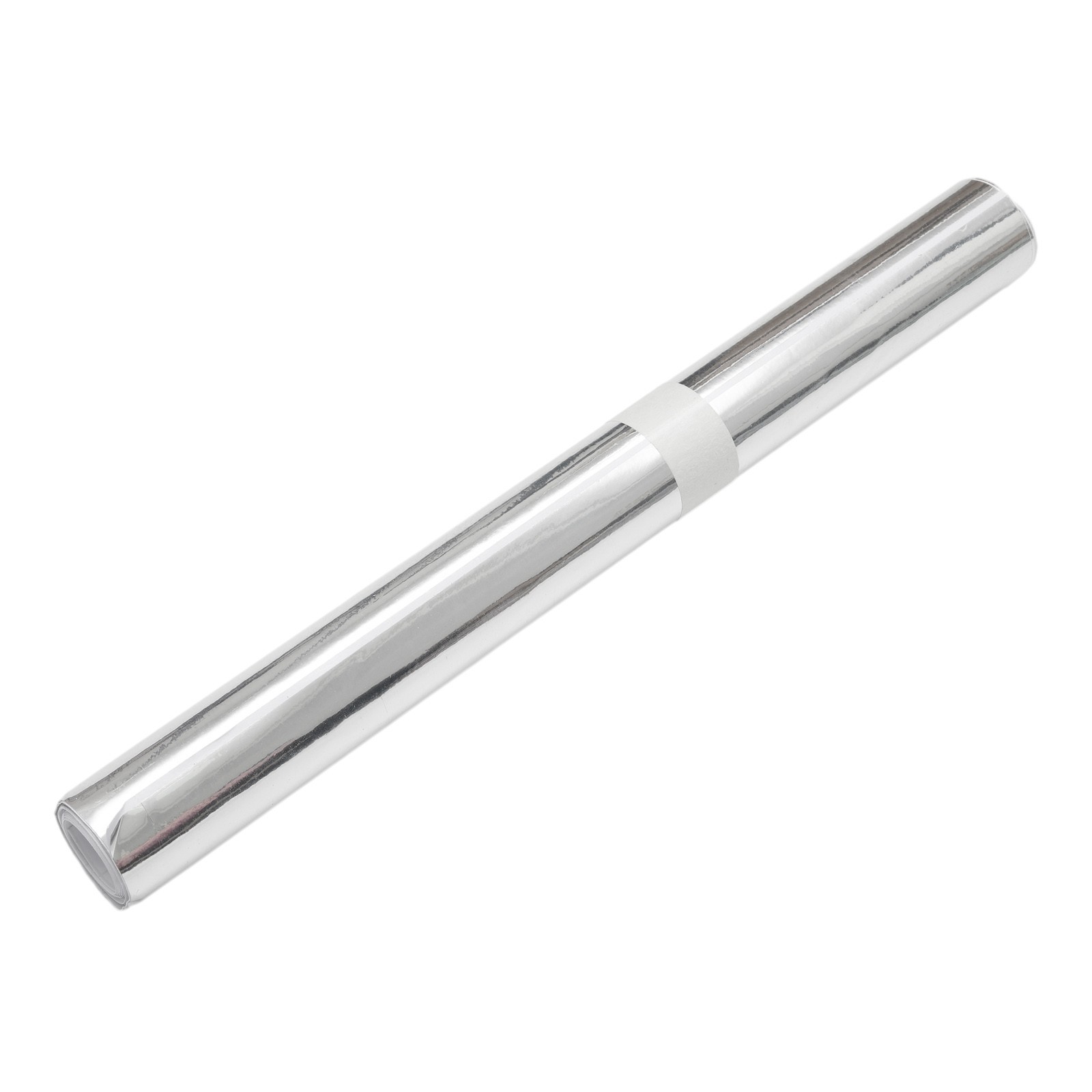 Silver Chrome Mirror Vinyl Wrap Film Roll Sheet Air Bubble 12 X 60 In
