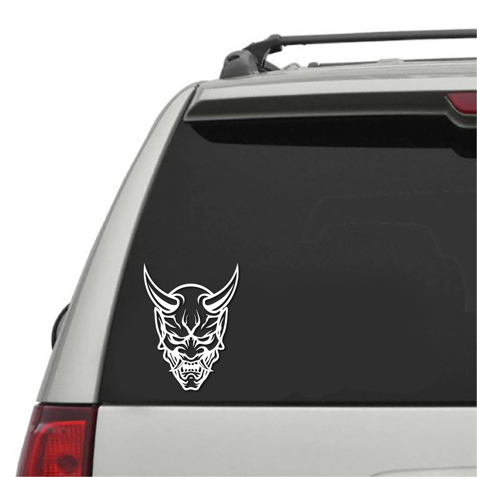 Oni Mask VINYL STICKER DECAL JAPAN JAPANESE OGRE DEMON PROTECTION POWER EVIL