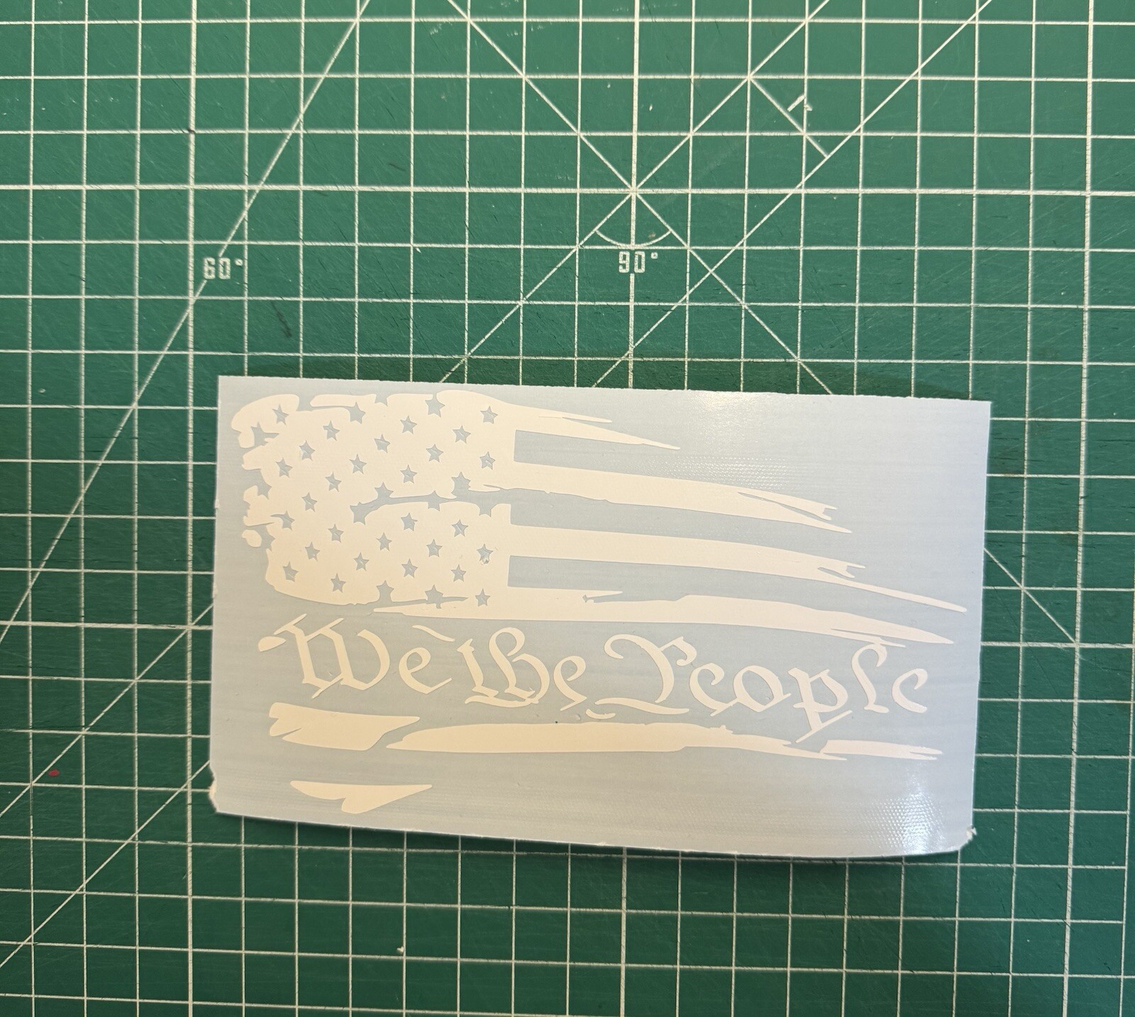 We The People -United States Flag Vinyl Decal -SHIPS SAME DAY, BOG0, MADE IN USA
