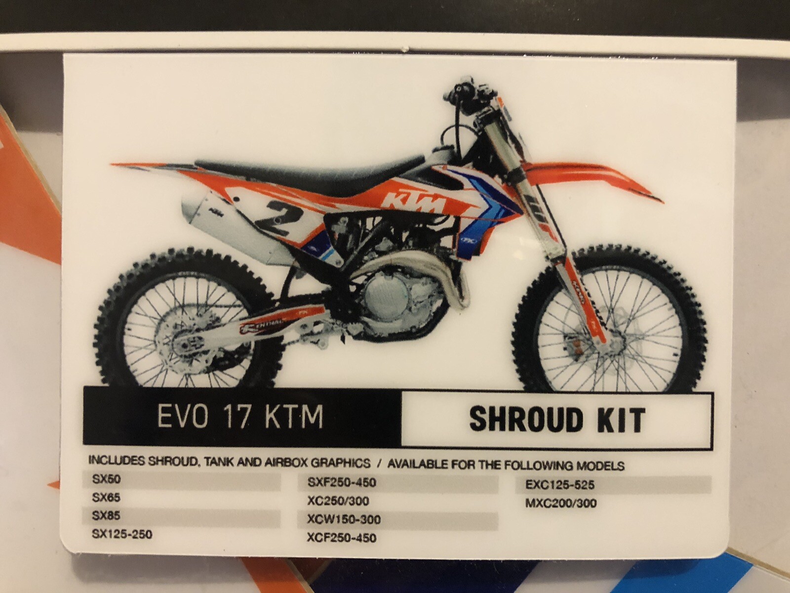 23-01520 Factory Effex KTM Evo Series Graphic Trim Kit