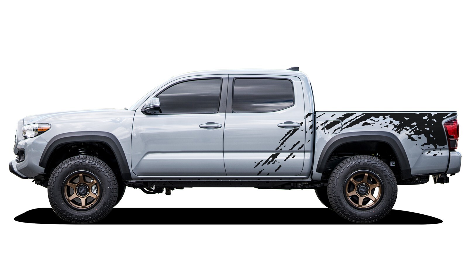 Bed mud splash graphics stickers decal compatible with Toyota Tacoma