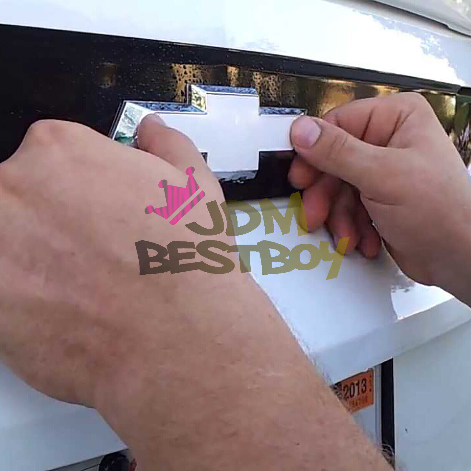 3M 2080 Vinyl Wrap For Chevy Bowtie Emblem Overlay Sticker Decal Sheet Film