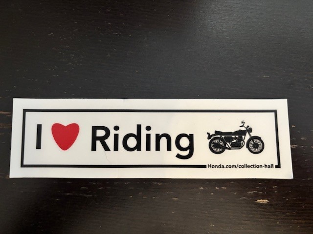 I Love Riding Honda Motorcycle Car Truck Vinyl JDM Racing Street 7×2