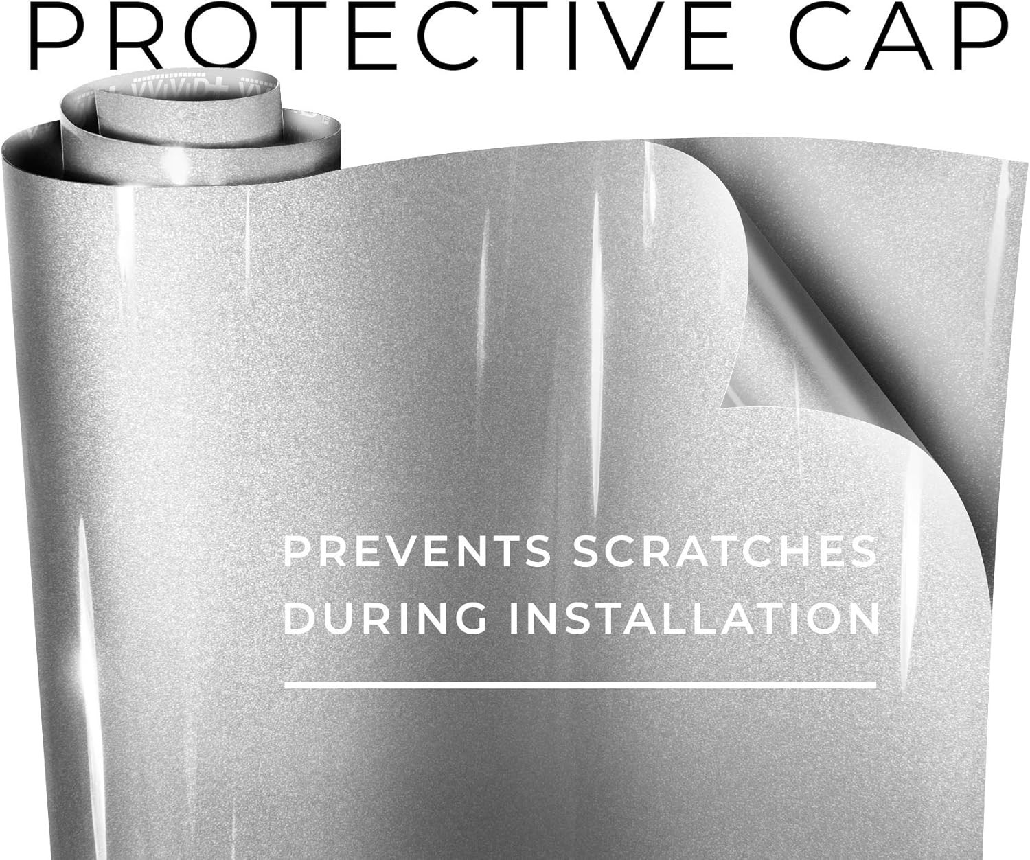 Ultra Gloss Silver Metallic Vinyl Car Wrap Paint Replacement Film Roll with …
