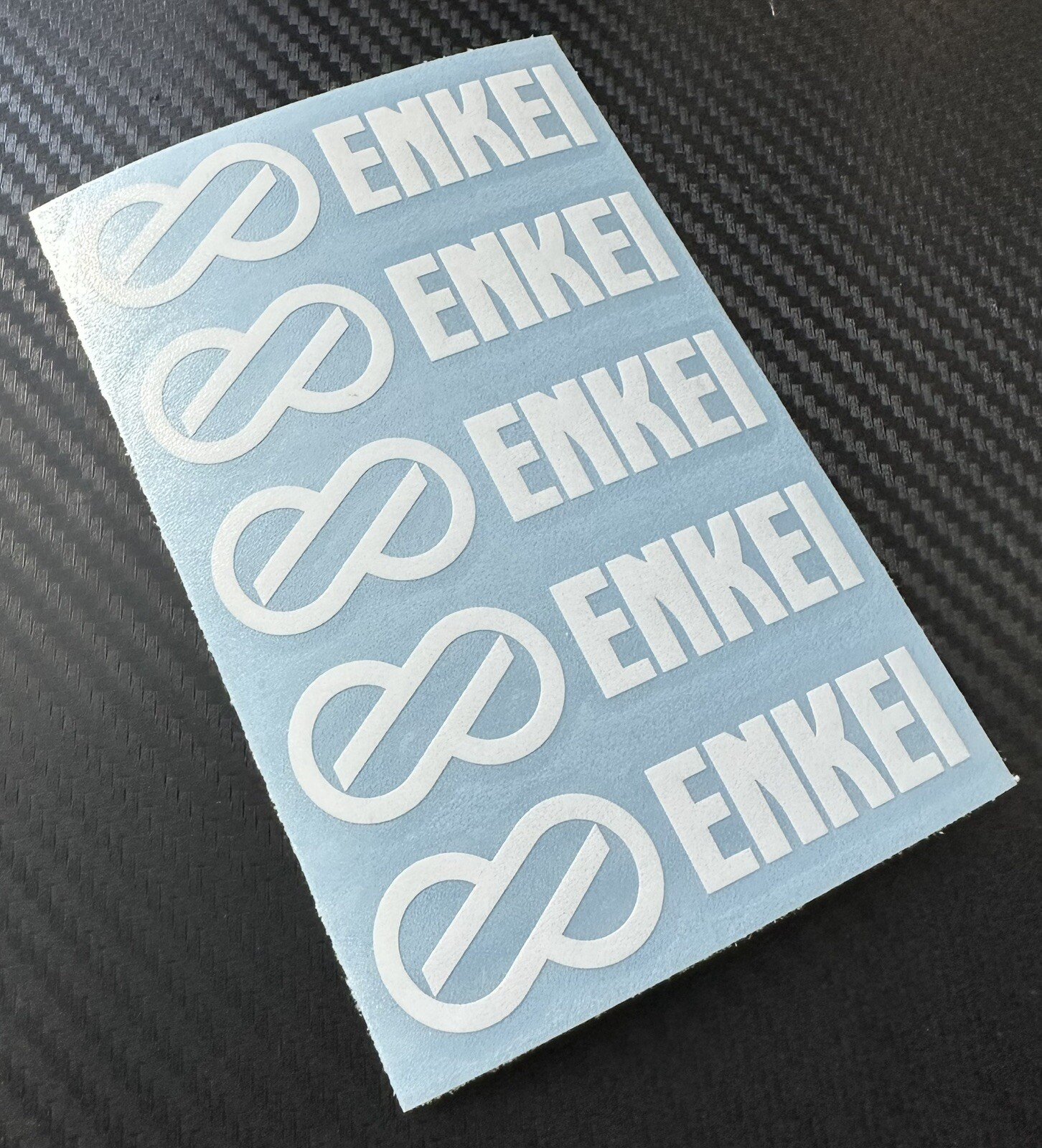 5 Enkei Logo Vinyl Decals Stickers for Spokes of Wheels Rims You Pick Colors