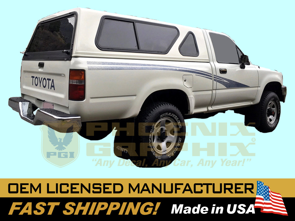 1993 (fits 89-95) Toyota Truck EVP Stripes Decals Names Graphic COMPLETE