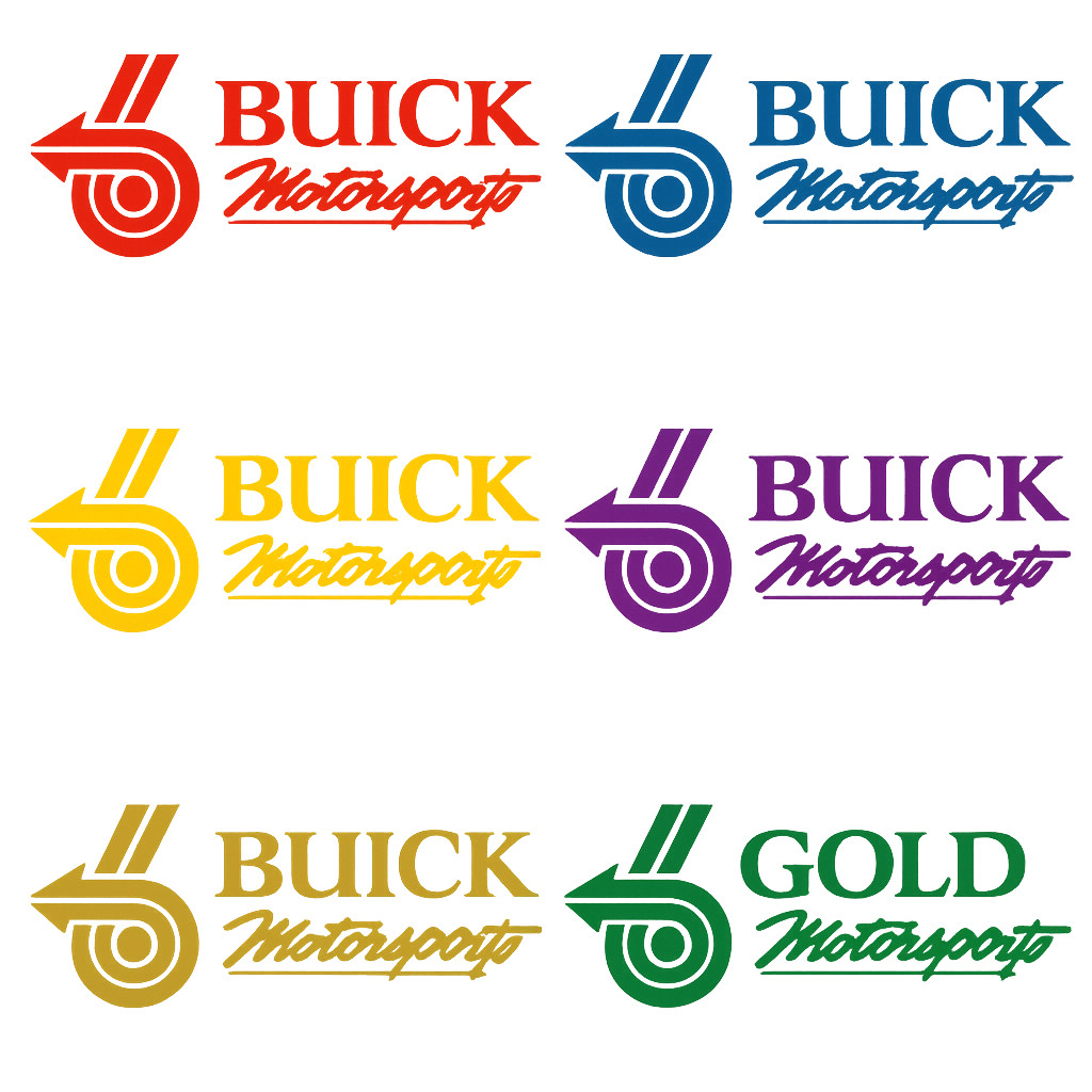 Buick Regal Grand National Buick Motorsports Premium decal 9×3 multi colors