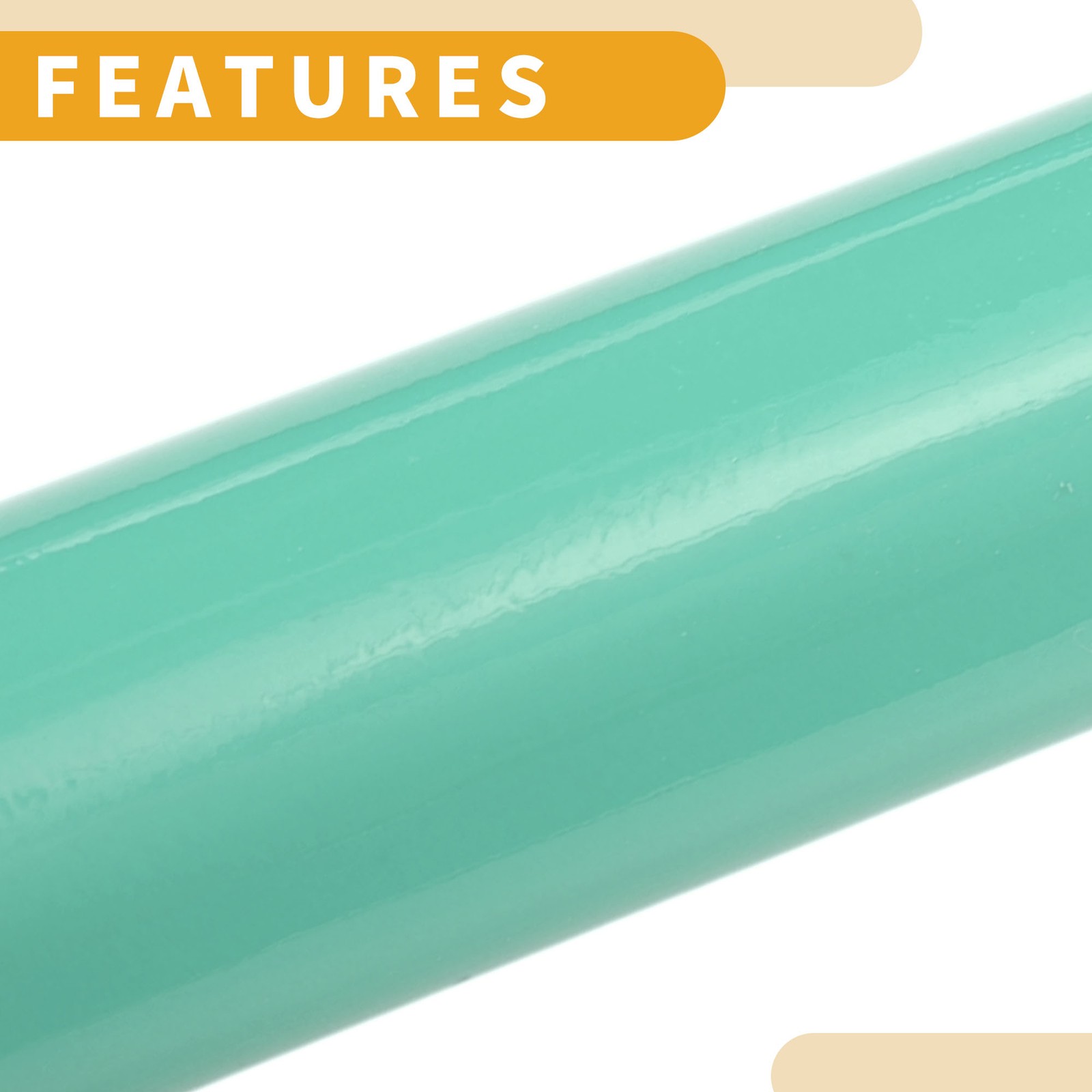 Turquoise Car Wrap Film 10x152cm(0.3ft x 5ft) Vinyl Wrap Cover 1 Pcs