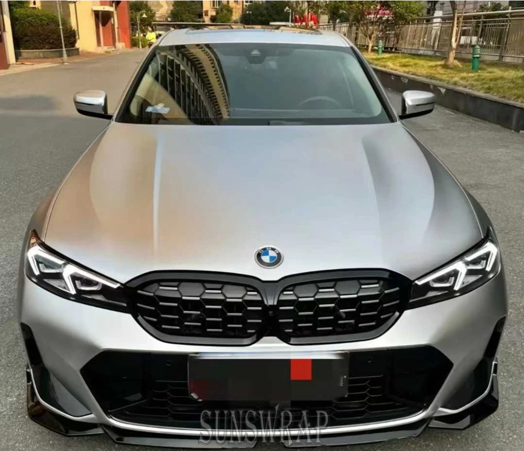 65FT x 5FT Metallic Matte Satin Chrome Vinyl Car Wrap Sticker Bubble Free Silver