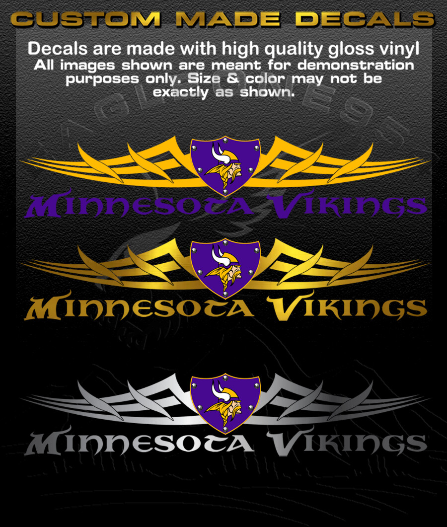 Minnesota Vikings Windshield Decal Sticker #6120 Vinyl Sticker Minnesota Vikings