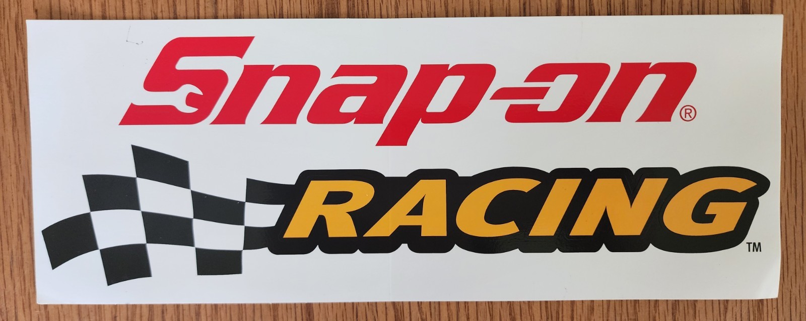 Snap-on Tools Racing White Sticker Decal