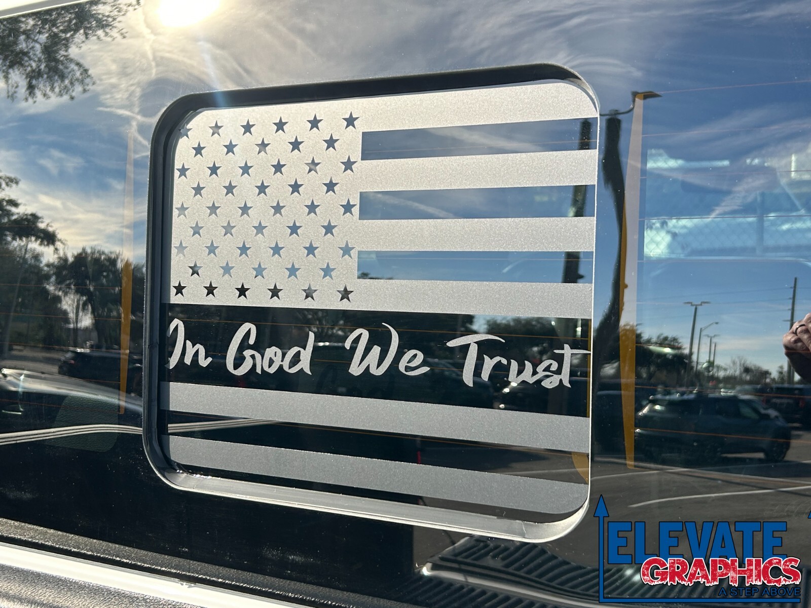For Ford F150 Graphics Rear Window Flag Stickers Stripes Vinyl Decals 2009-2026