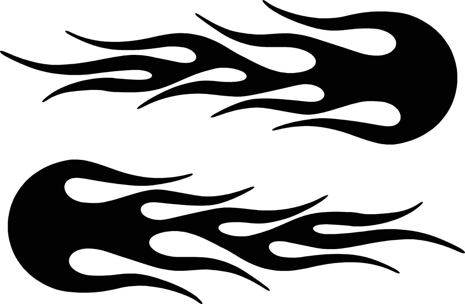 Vinyl Flames Decals Car Truck RV Golf Cart Stickers Graphics # 10 + Colors
