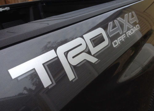 TRD 4×4 OFF ROAD DECALS Toyota Tacoma Tundra Vinyl Stickers Decals White Silver