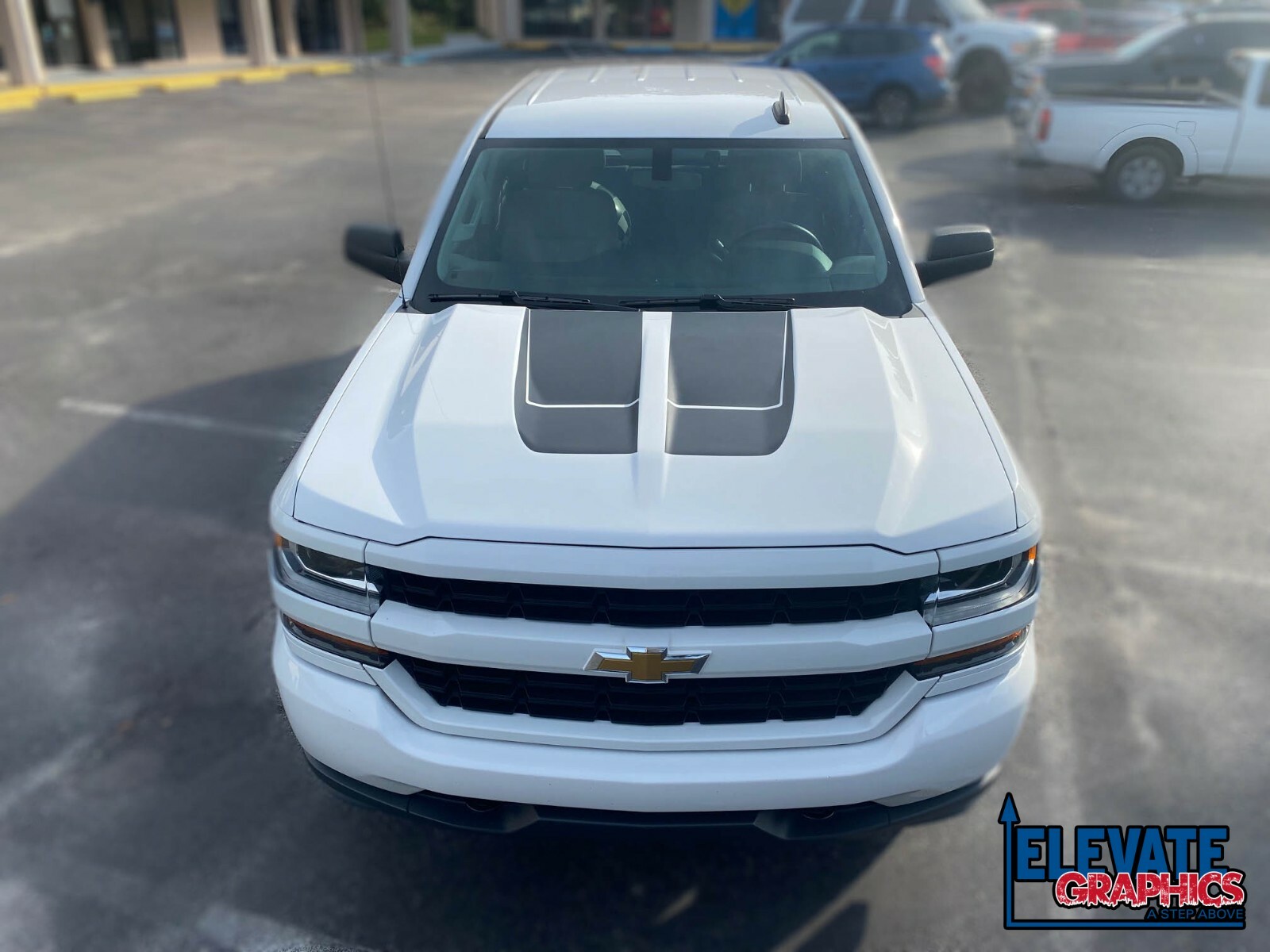 2016-2018 For Chevy Silverado Hood Tailgate Rally Beast Stripes Graphics Decal