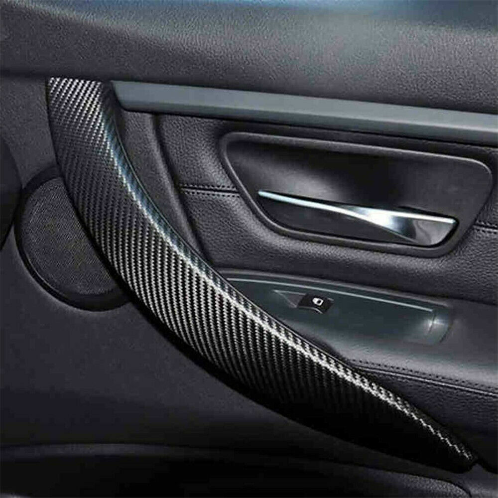 High Gloss Epoxy Black Carbon Fiber Vinyl Detailing Film DIY Roll 12×60″