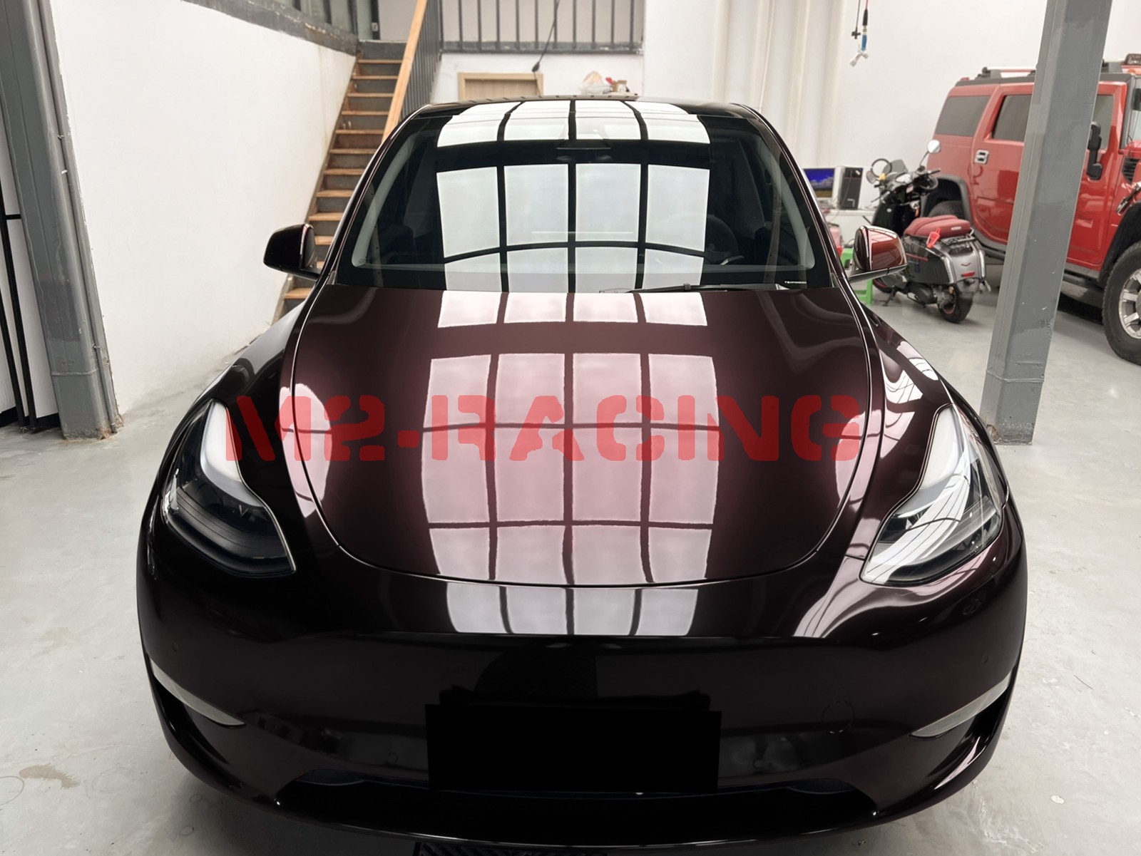 Galaxy Dust Gloss Midnight Red PPF TPU Paint Protection Film Dry Wet Vinyl Wrap