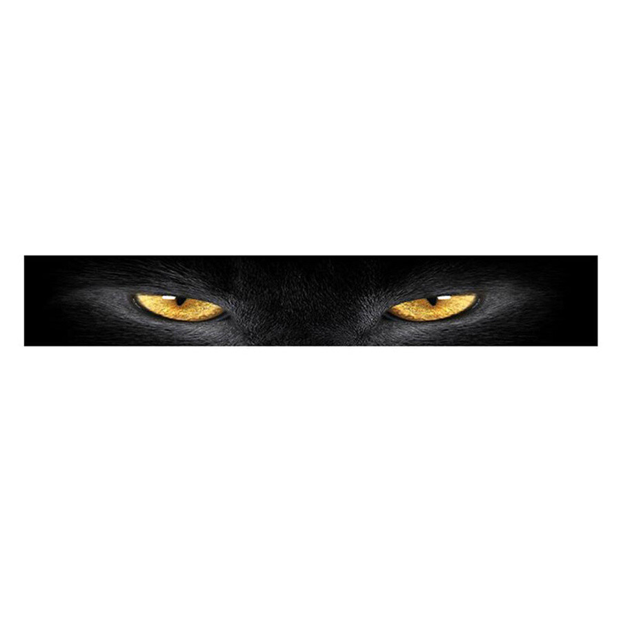 Car Front Windshield Sunshade Decal Window Yellow eye leopard Sticker Waterproof