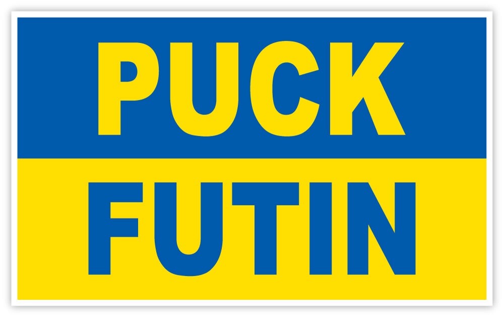 Puck Futin sticker decal 5″ x 3″