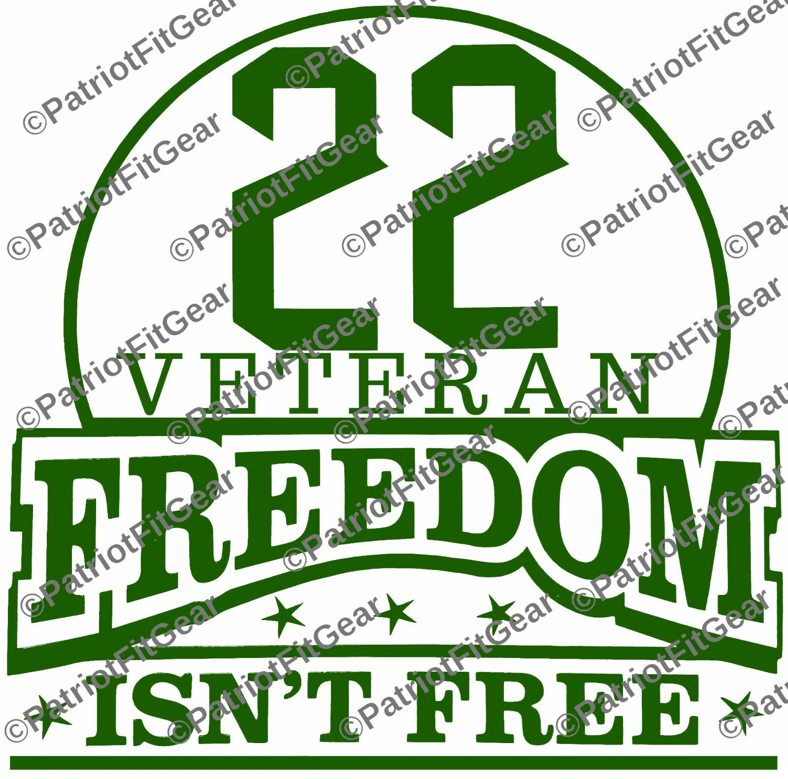 Veteran 22,PTSD Awareness,Freedom Isn’t Free,Support Our Troops,Vinyl Decals