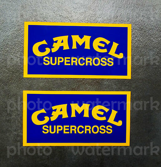 2pc Vintage Camel Supercross stickers decals CR YZ KXRC XR VMX IT DT Pick Size