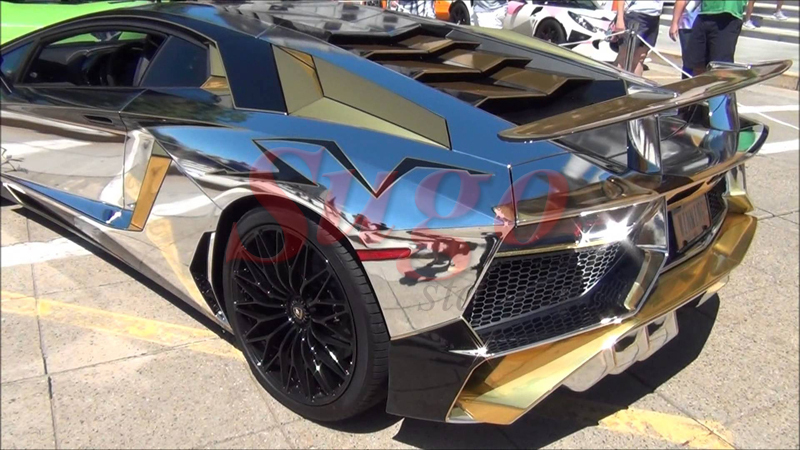 High Quality Silver/Chrome Shiny Vinyl Wrap Paint Decal Sheet Protector Film