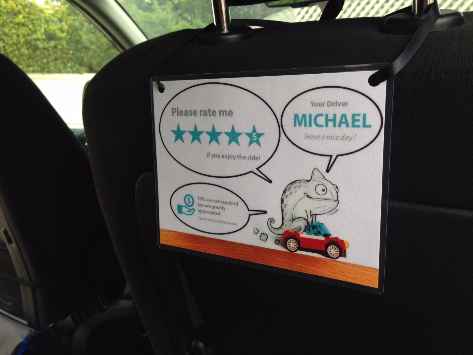 2 x Designer 2 – 5 Star Ratings Decal Sign Car Display Cards