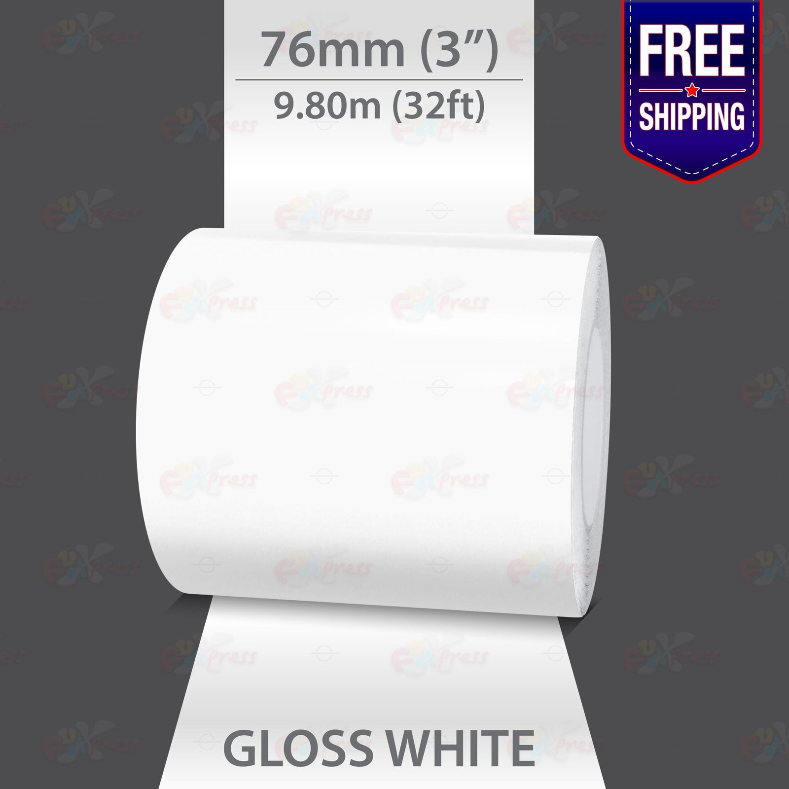 GLOSS WHITE 3″ PIN STRIPE Car Model Motorcycle Decal TAPE Vinyl Sticker 76mm