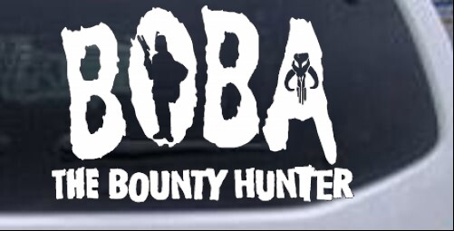 Star Wars Boba Fett The Bounty Hunter Car or Truck Window Laptop Decal Sticker