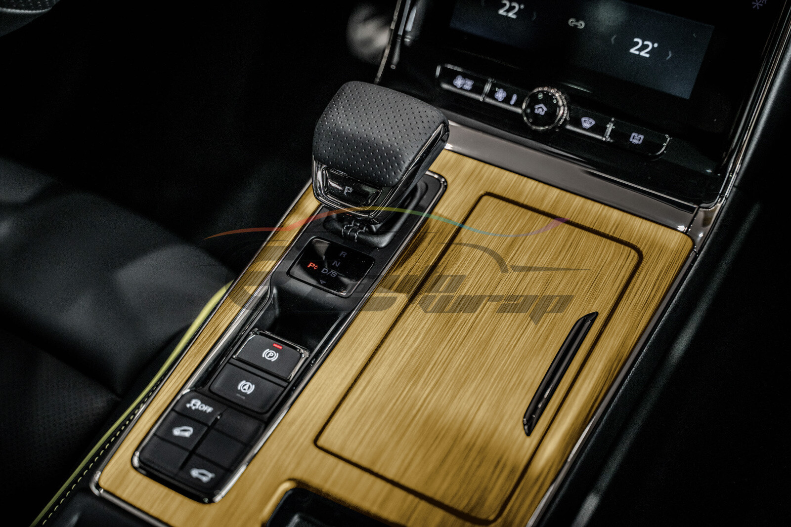 Premium Gold Brushed Aluminum Steel Vinyl Wrap Sticker Film Decal Air Release