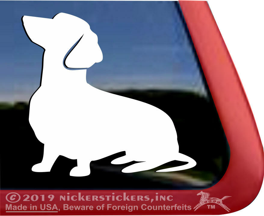 Sitting Dachshund Window Decal