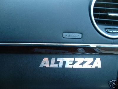 (2) ALTEZZA dashboard badge decal JDM IS300
