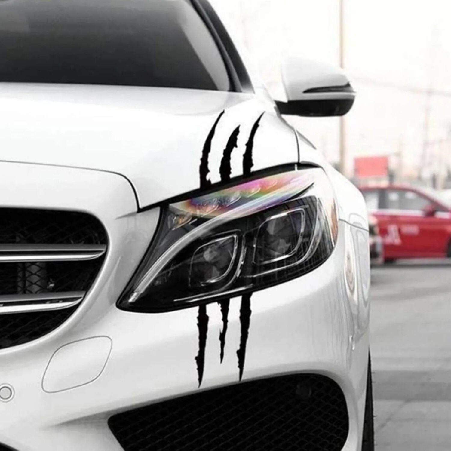 Car Monster Claw Scratch Vinyl Sticker For Car Decal Hood Headlight Decoration