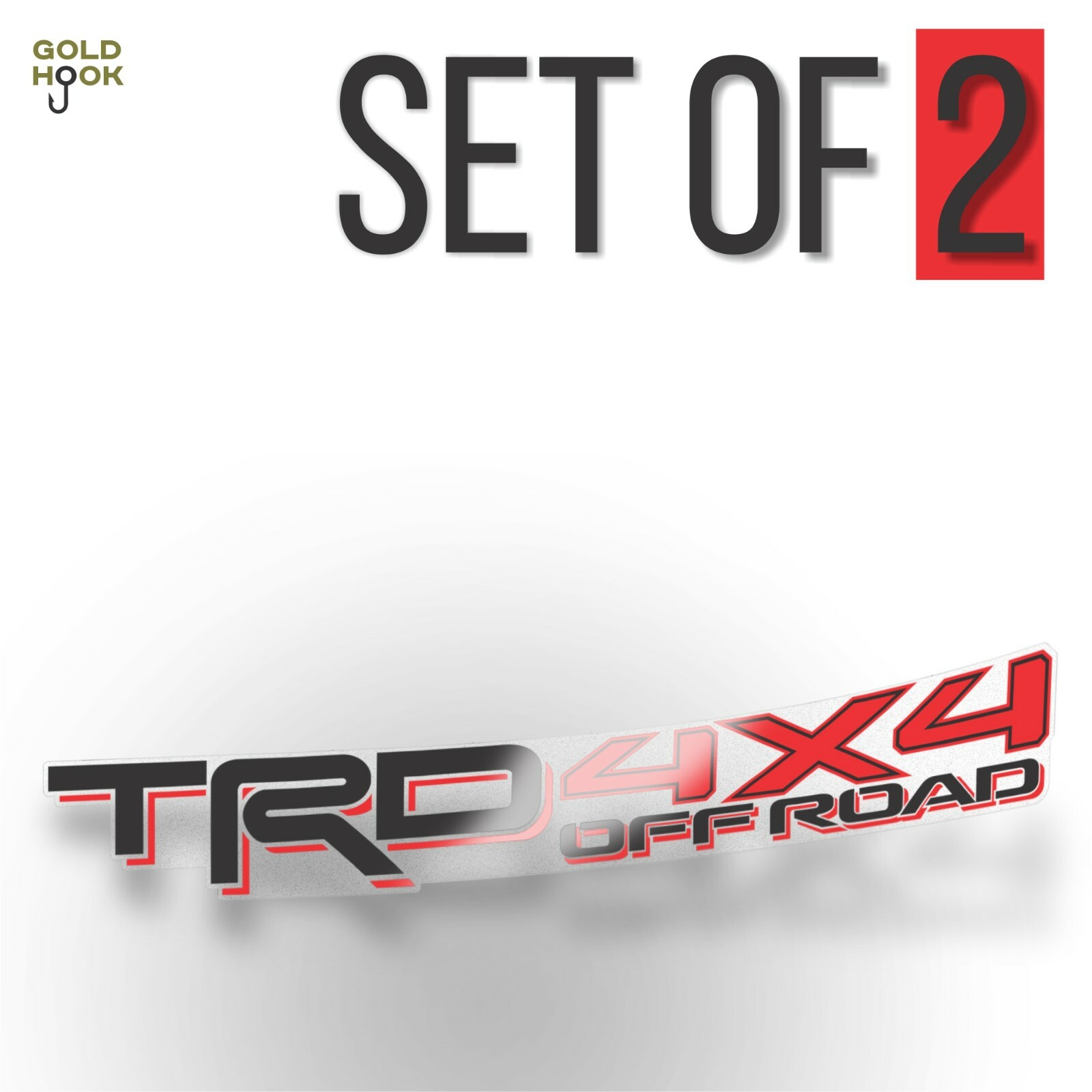 TRD 4×4 Off Road decal Compatible with Toyota Tacoma Tundra (set of 2)