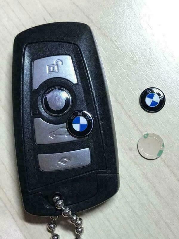 4PCS Fit For B~M~W Key Fob Remote Stickers (11mm) 3M Replacement