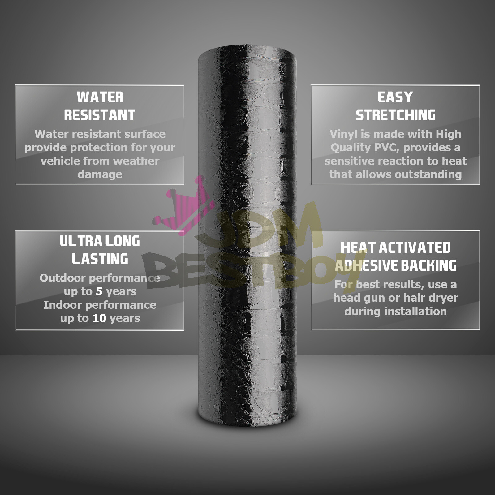 【Alligator Skin Reptiles】 3D Leather Vinyl Wrap Sticker Decal Bubble Free Sheet