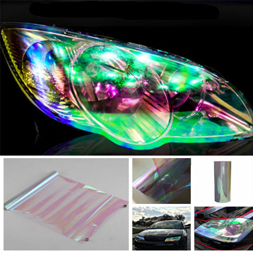 Camaleón Neo Chrome Dark Smoke Tint Headlight Taillight Fog Light Vinyl Film