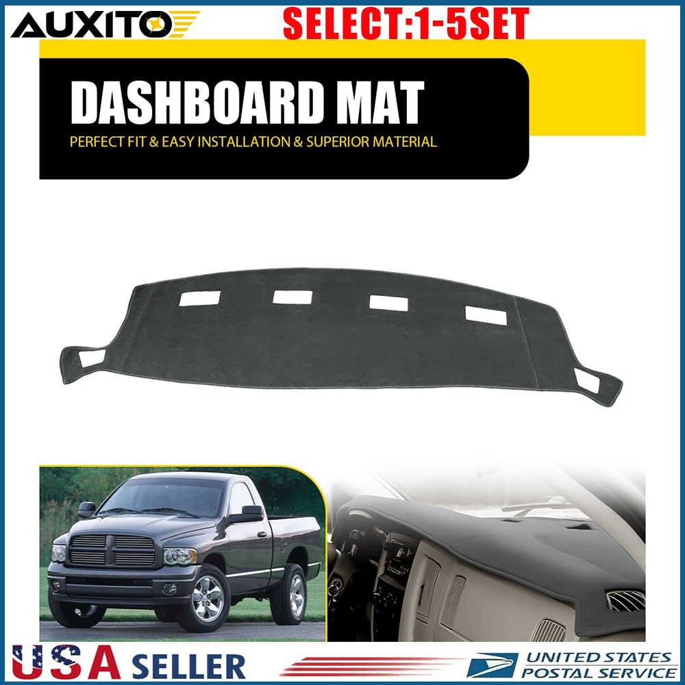 Dashboard Dash Board Cover Mat Carpet For 02-08 Dodge Ram 1500 2500 Gray 1-5X