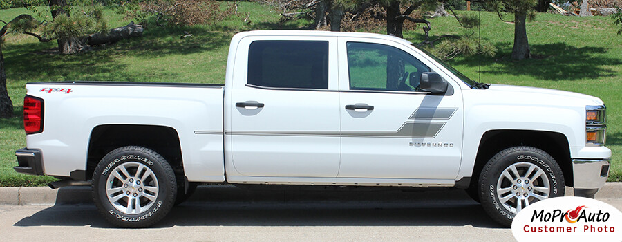 2000-2018 GMC Sierra Speed XL 3M Pro Vinyl Side Door Stripes Decals Graphics
