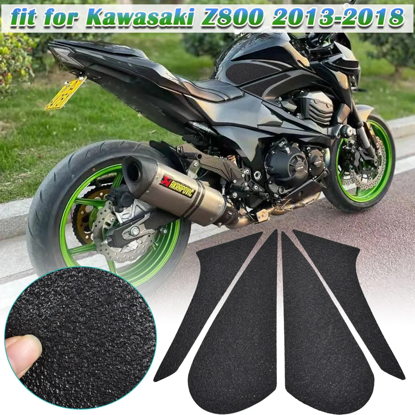 Fuel Tank Pad Knee Pad Grip Anti Scratch Stickers For Kawasaki Z 800 2013-2018