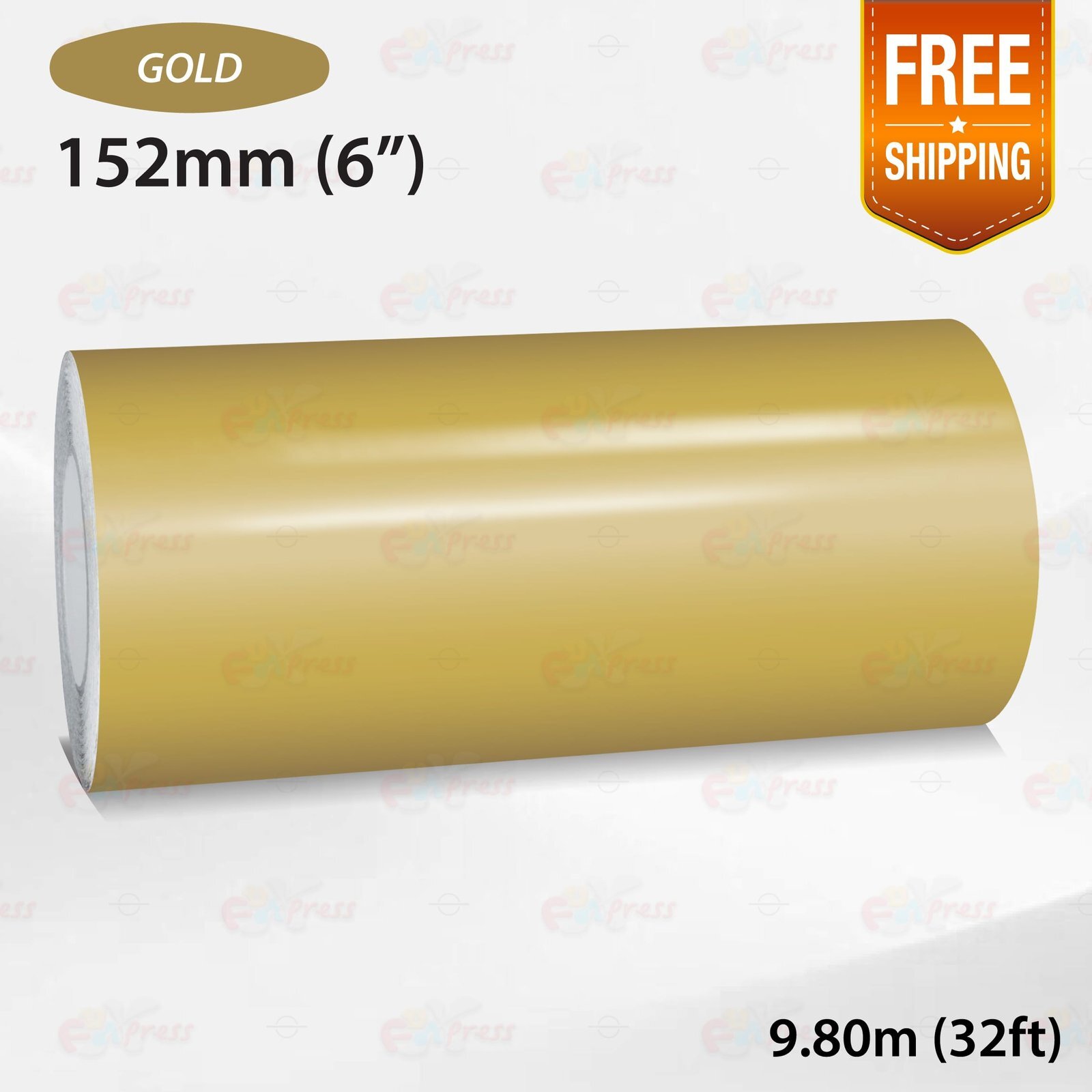 GOLD 6″ 152mm Roll PIN STRIPE Car Model Bike Streamline TAPE Decal Vinyl Sticker