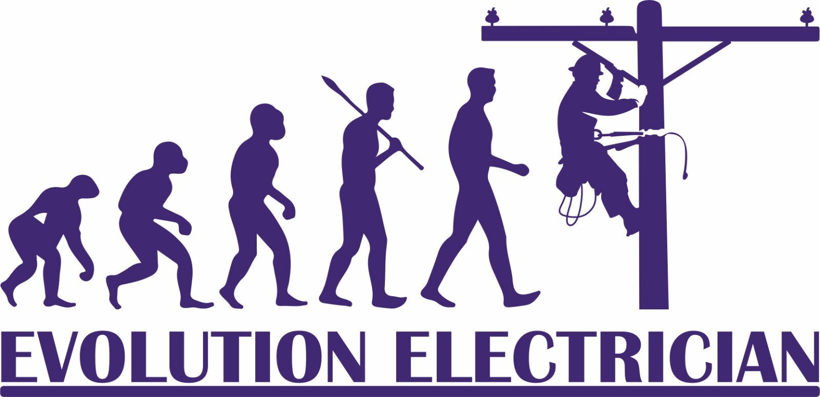 Lineman Electrician Evolution Power Pole Car Truck Window Vinyl Decal Sticker