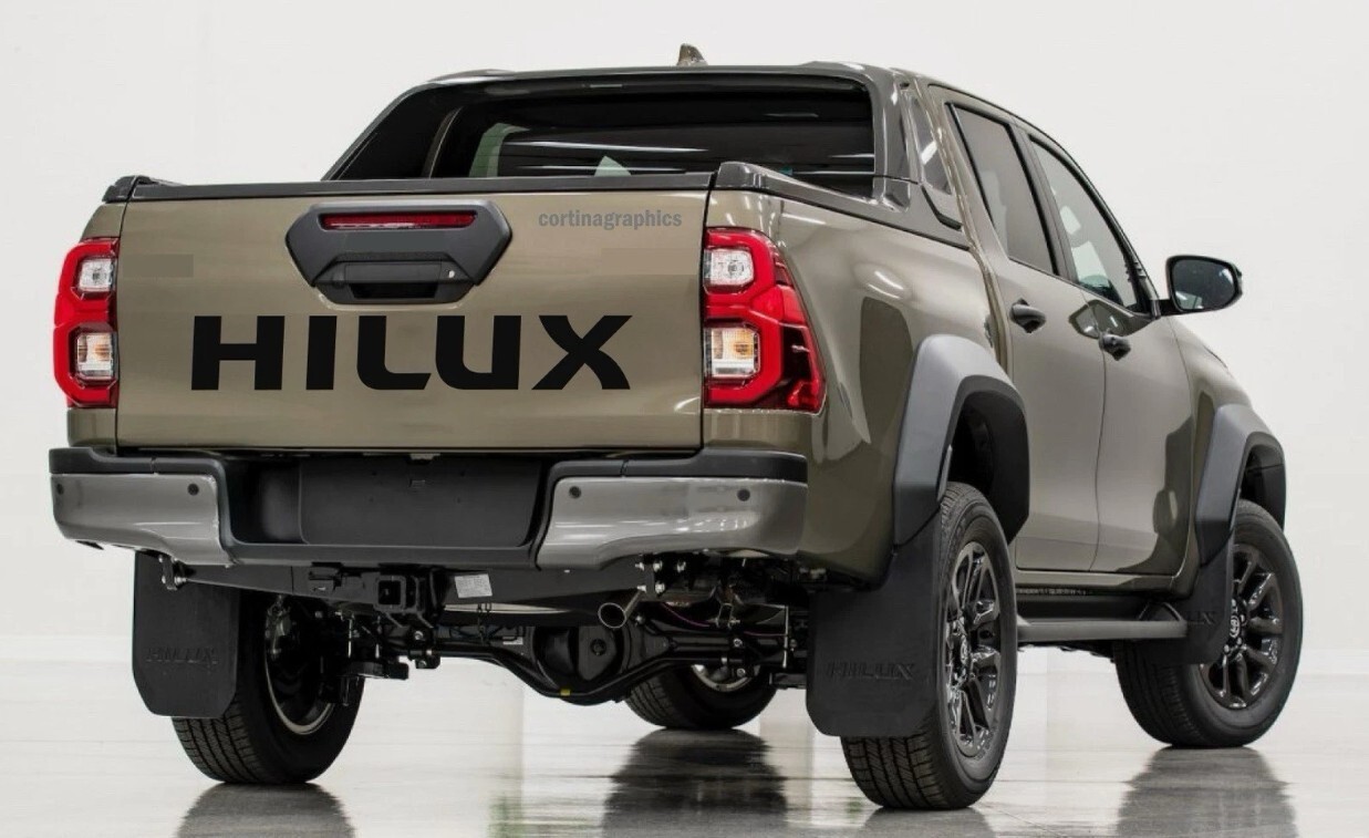 Toyota Hilux Rear Tailgate Decals Hilux Graphics Any Colour Stickers