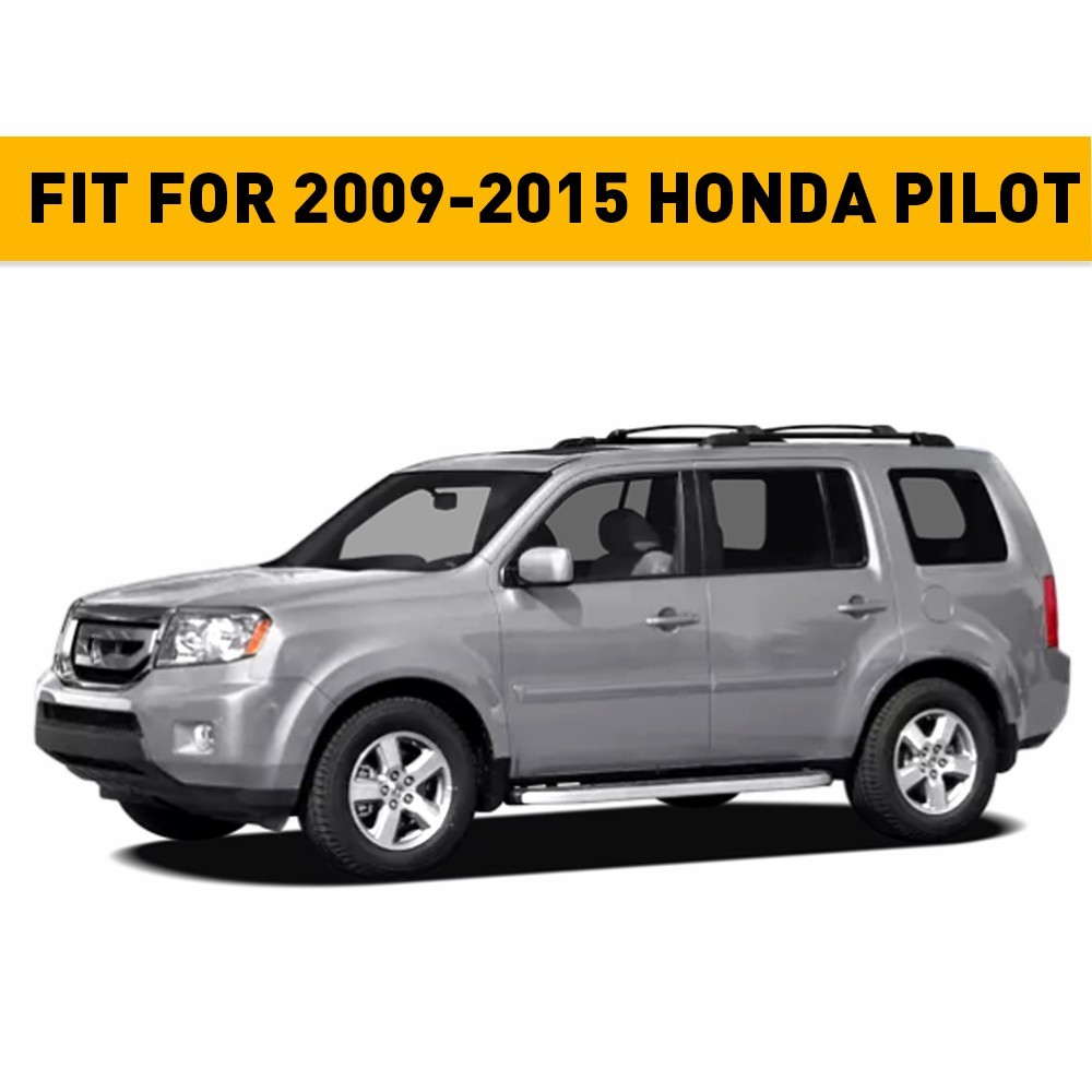Set Front Rear Leather Door Panels / Console Lid Cover For Honda 2009-2015 Pilot