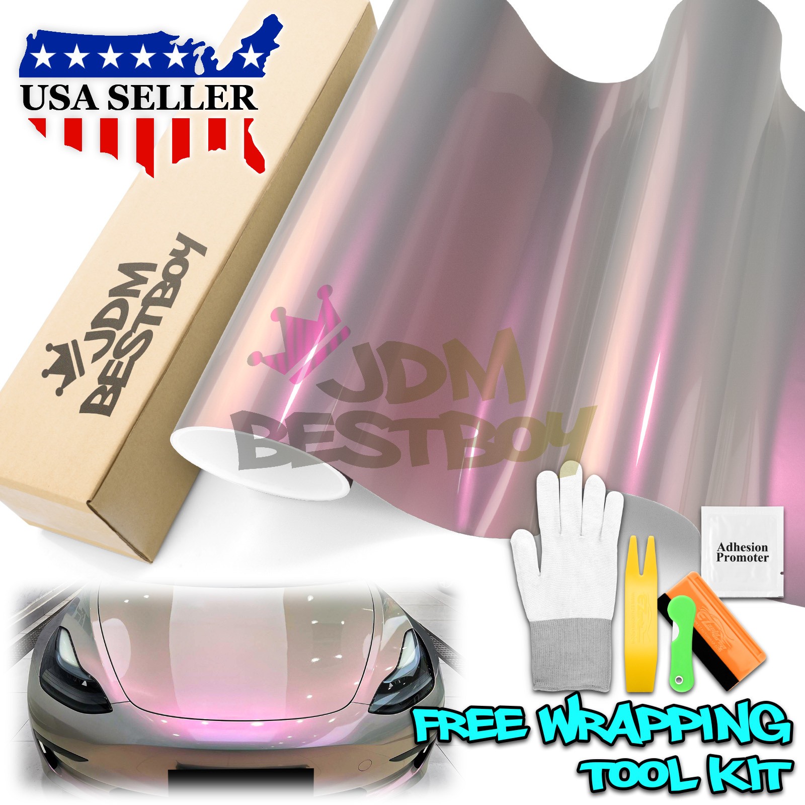 Space Candy Gloss Gray Red Metallic Sticker Decal Car Vinyl Wrap Sheet Film DIY
