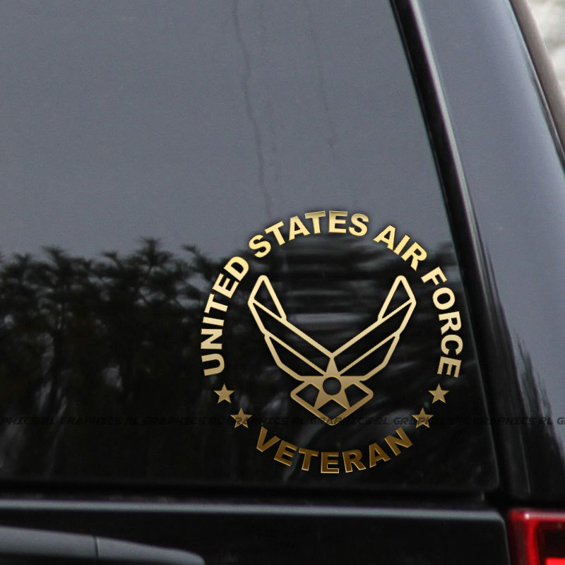 Air Force Decal Sticker Veteran Retired Military Car Truck Window Wall Laptop