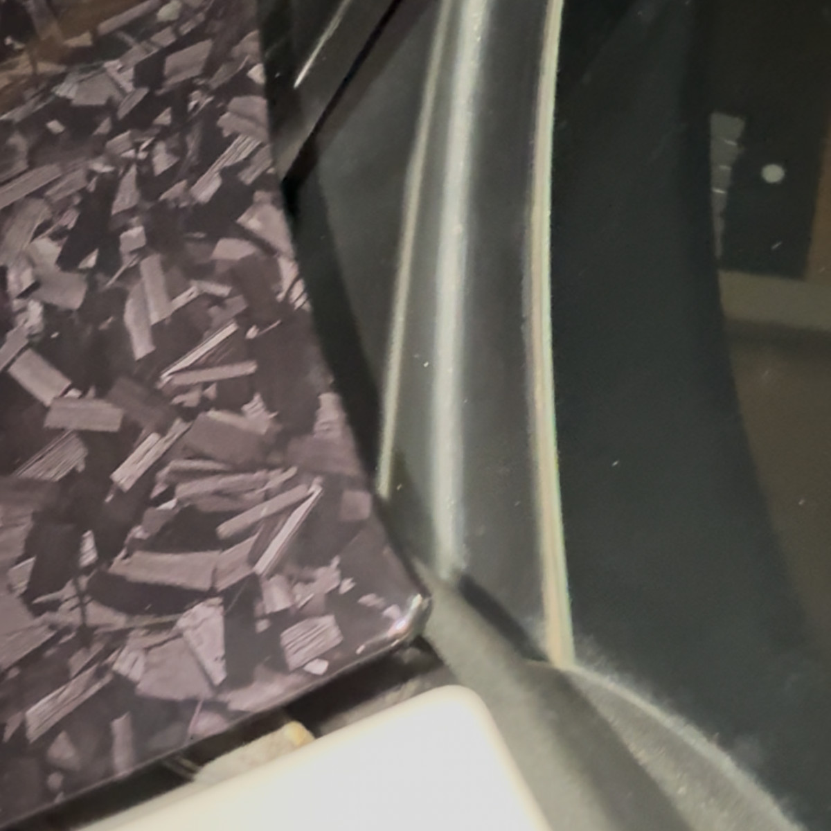 Ultra Gloss PET Liner Black Forged Composite Carbon Fiber Vinyl Wrap Air Release
