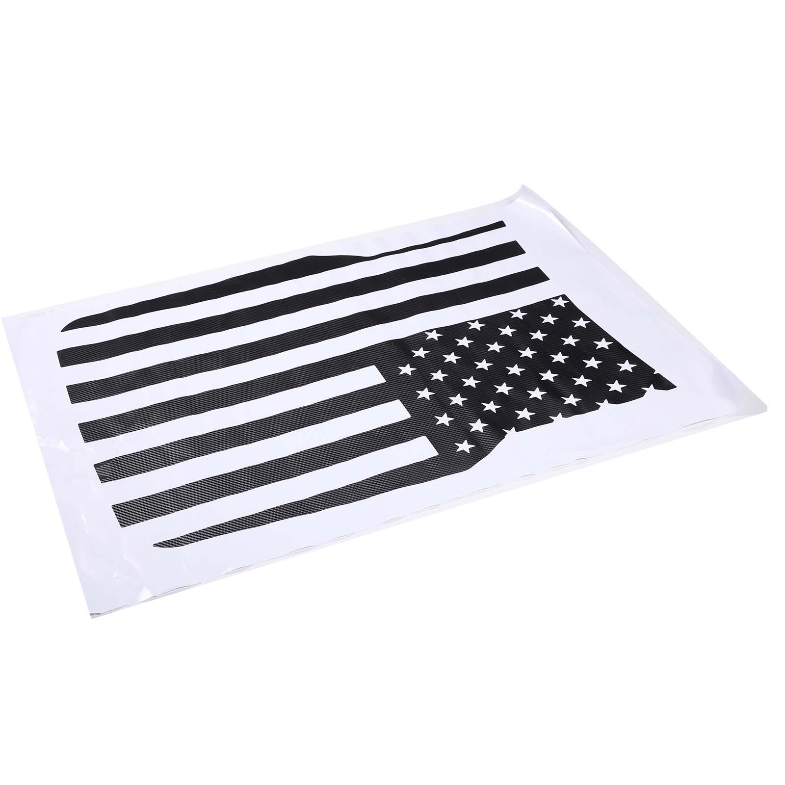 Front Hood Black USA Flag Graphic Vinyl Decal Fit For Ford Maverick 2022-2025 US